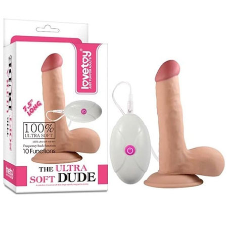Mekani realistični vibro dildo | Ultra soft 19 cm